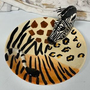 Lotus 2000 Ceramic Zebra Plate